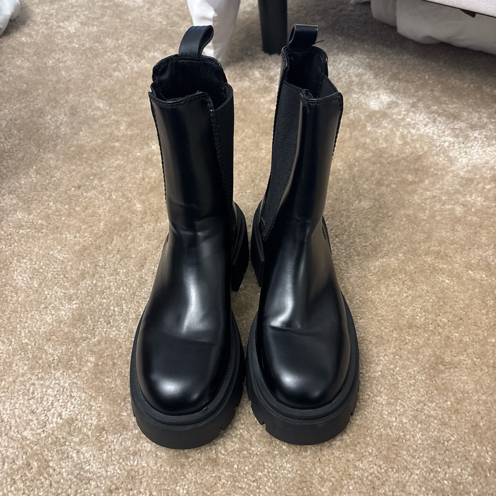 H&M Black Platform Boots